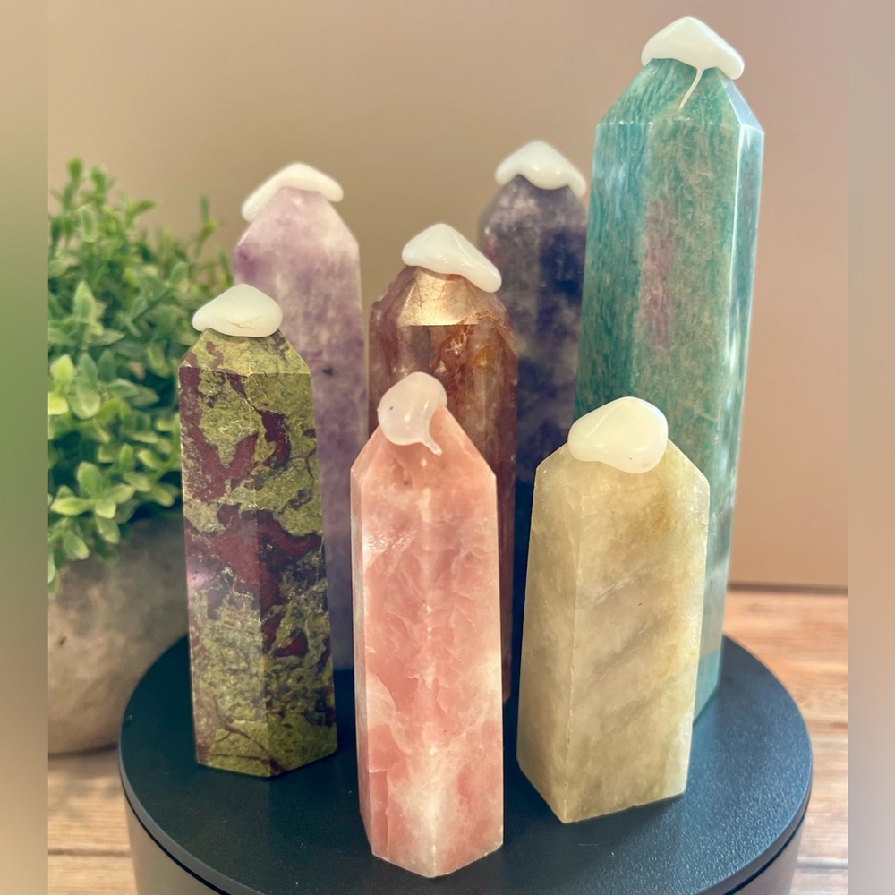 Crystal Tower Wand Party Bundle w/ point protectors 1lb 10oz